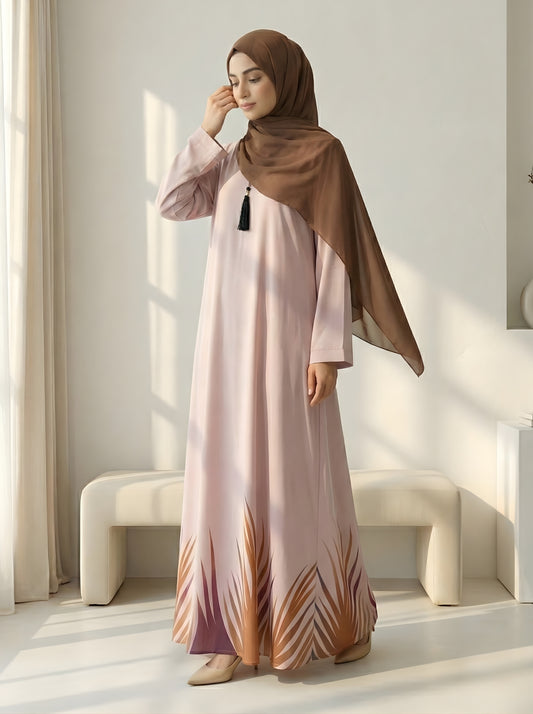 Avyra - Printed Abaya