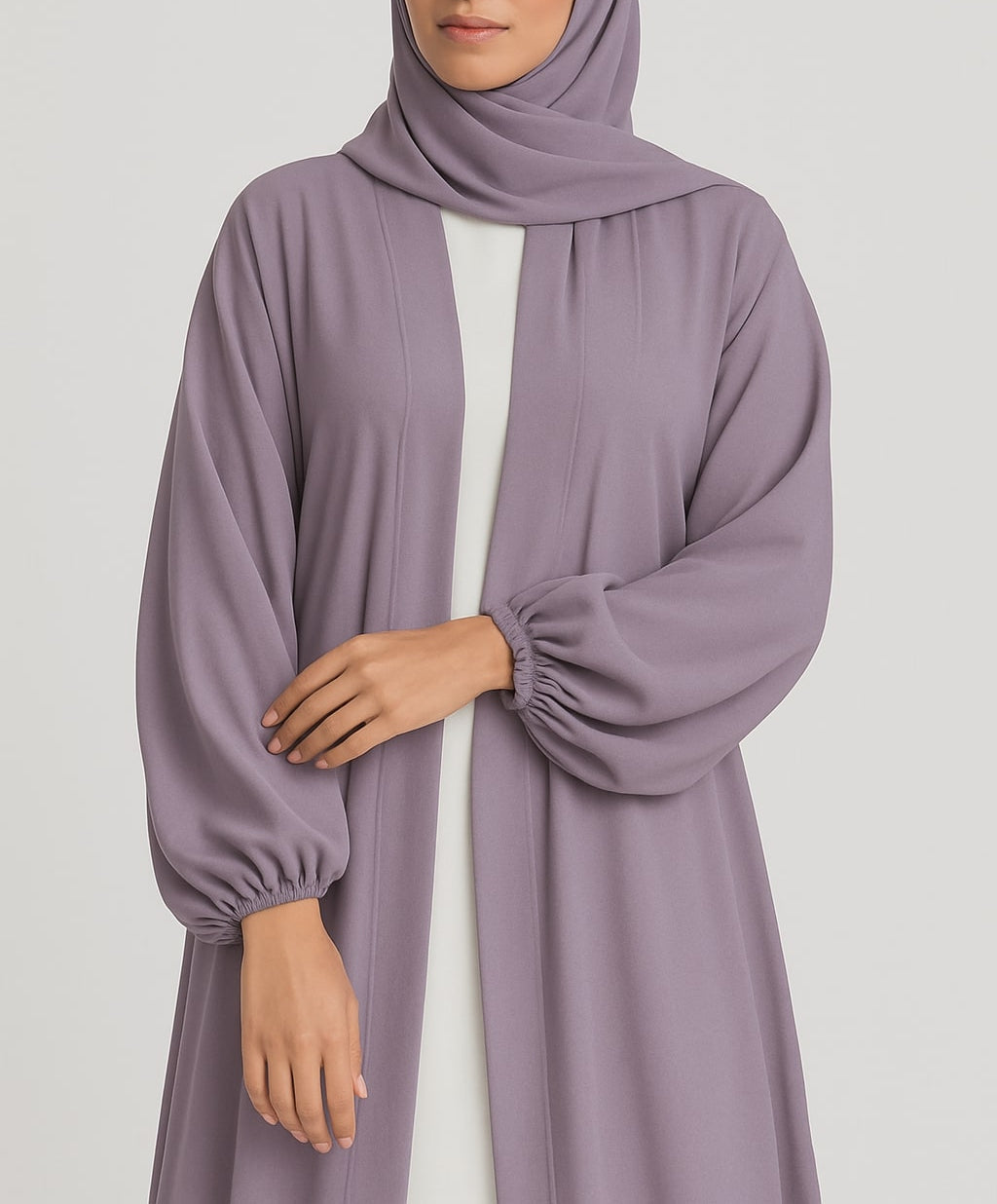 Lavender Mist – Lavender Kimono Abaya