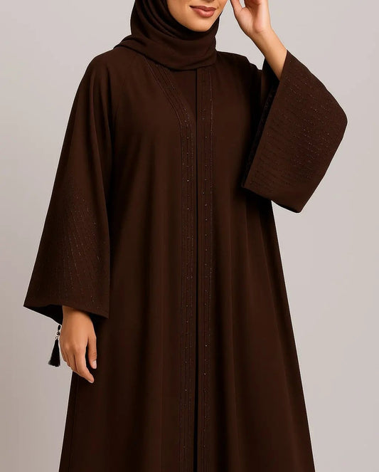 Mocha Luxe – Premium Nida Abaya
