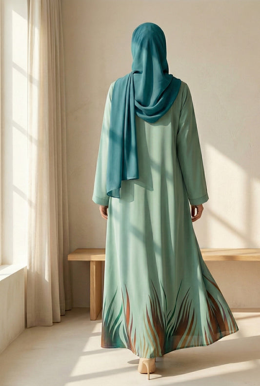 Azura - Printed Abaya