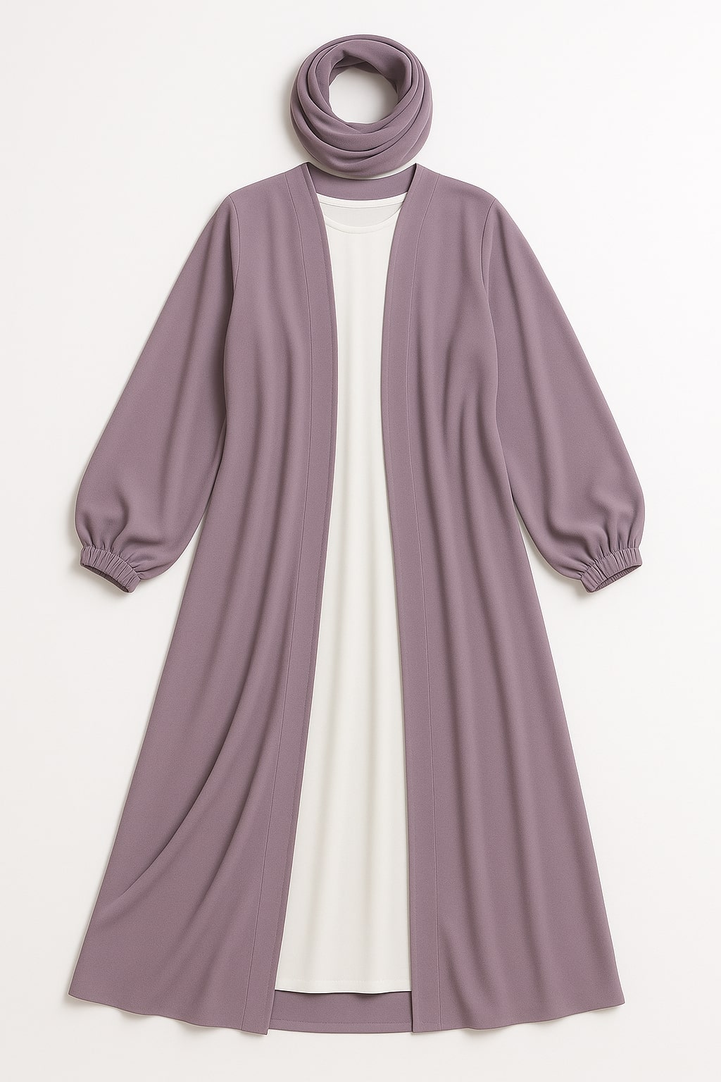 Lavender Mist – Lavender Kimono Abaya