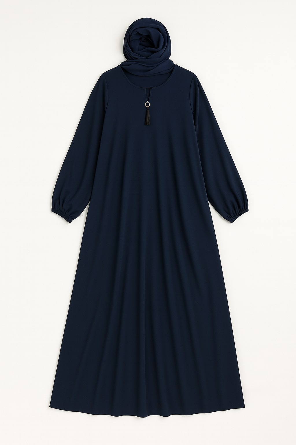 Sapphire Grace – Basic Navy Abaya (With Pockets)
