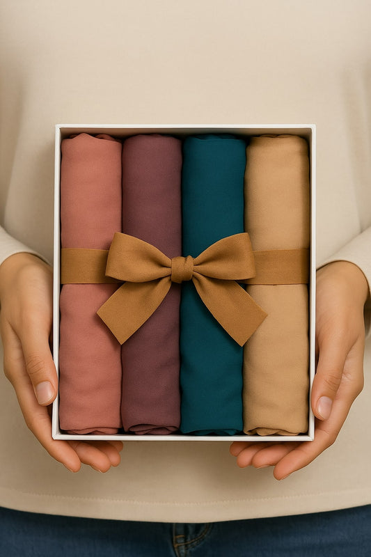 Plain Georgette Hijabs - Bundle 0f 4 Hicab