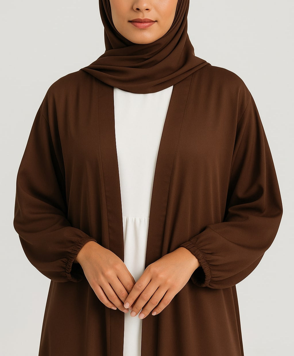 Chocolate Grace – Chocolate Kimono Abaya