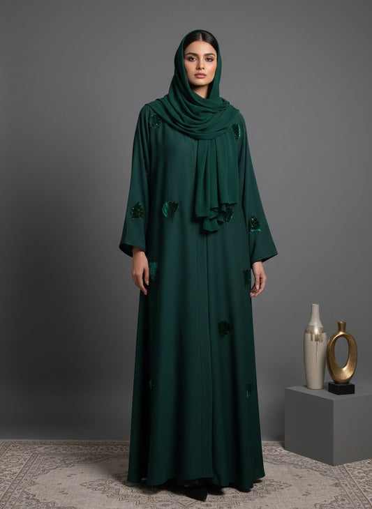 NOREV - Velvet Patch Abaya