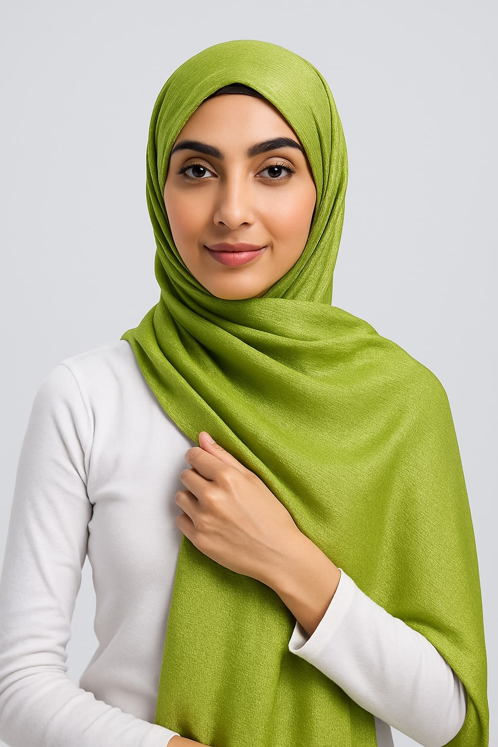 Metallic Chiffon Hijab - Lime Green Hicab