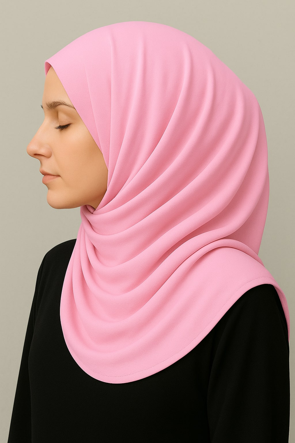 Plain Georgette Hijab – Cotton Candy Pink Hicab