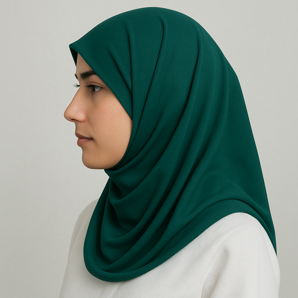 Teal Green – Plain Georgette Hijab Hicab