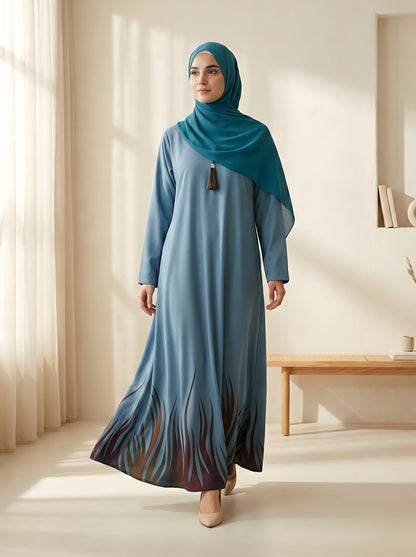 Marvelle - Printed Abaya