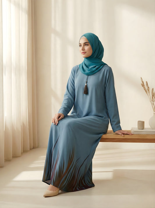 Marvelle - Printed Abaya