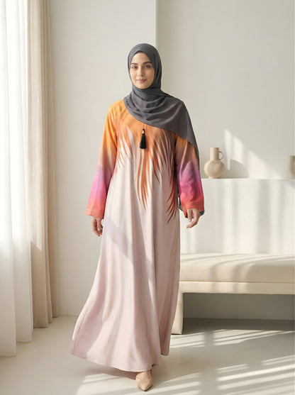 Merina – Printed Abaya
