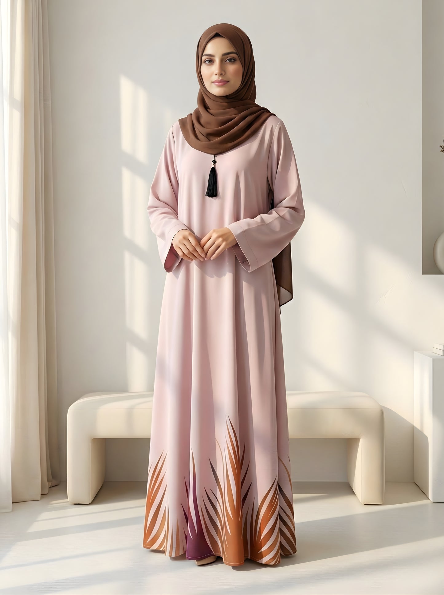 Avyra - Printed Abaya