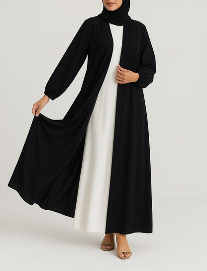 Black Elegance – Black Kimono Abaya