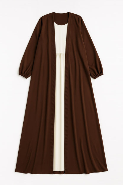 Chocolate Grace – Chocolate Kimono Abaya
