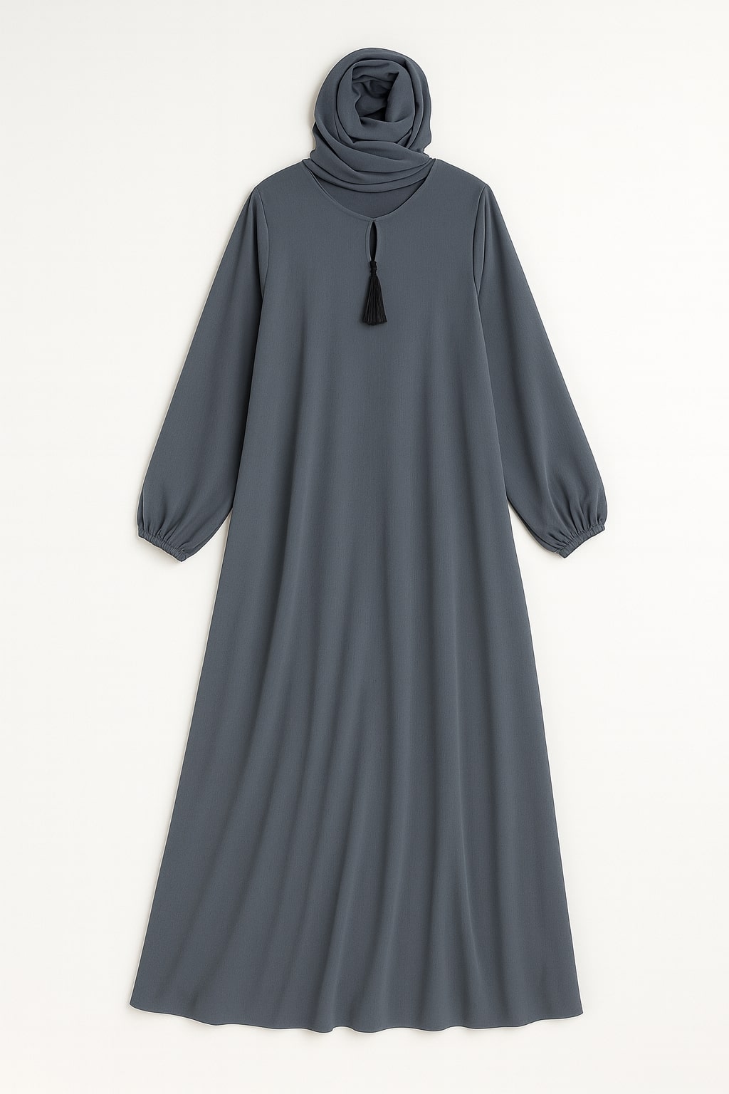 Moonshade – Basic Grey Abaya (With Pockets)