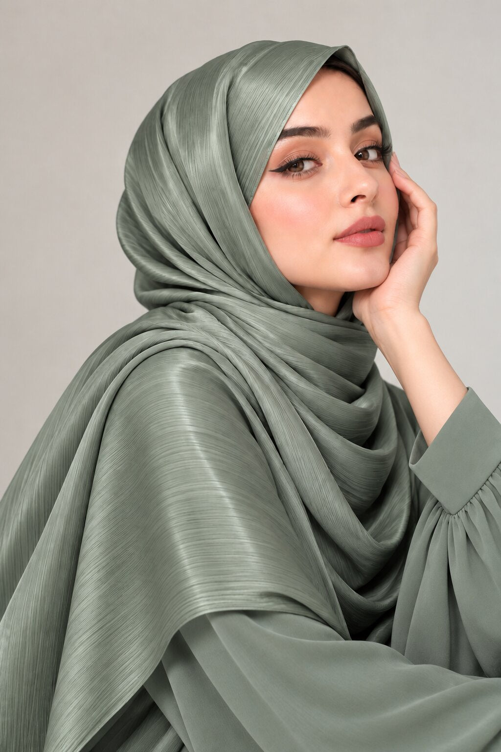 Sage Green - Silk Hijab