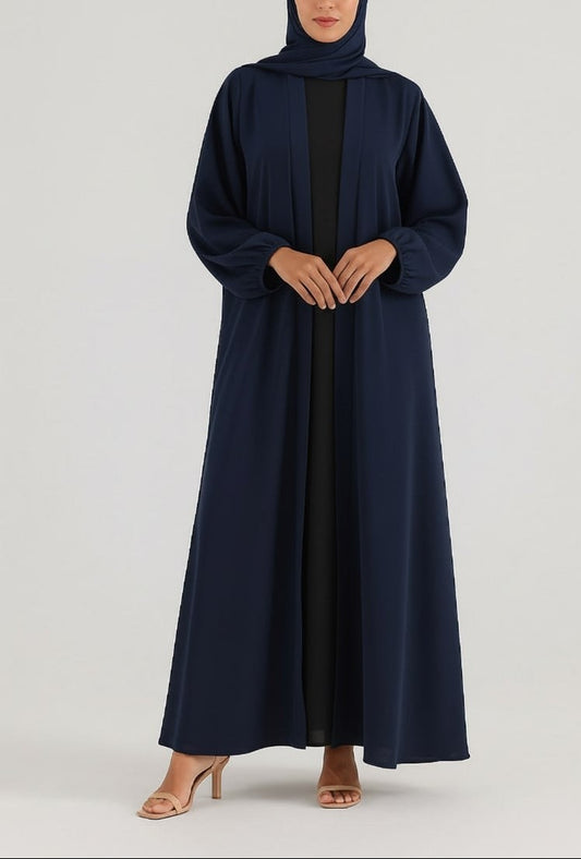 Midnight Sky- Kimono Abaya (Black Inner)