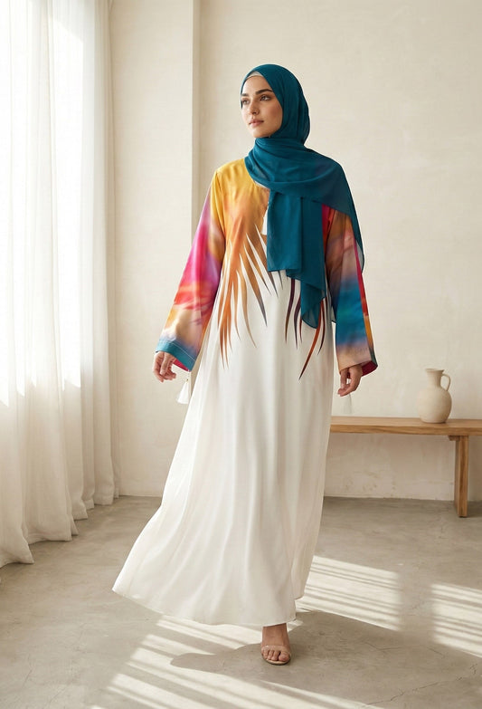 Alba – Printed Abaya