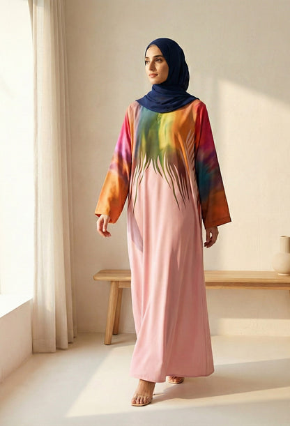 Peonia - Printed Abaya