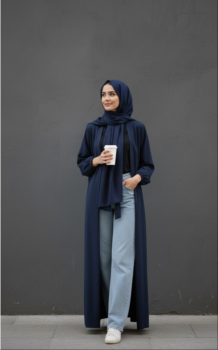 Navy Blue-Shrug