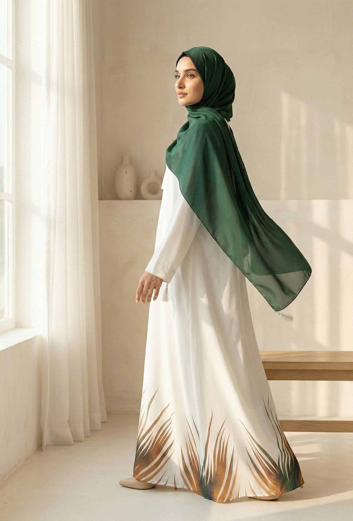 Alora - Printed Abaya