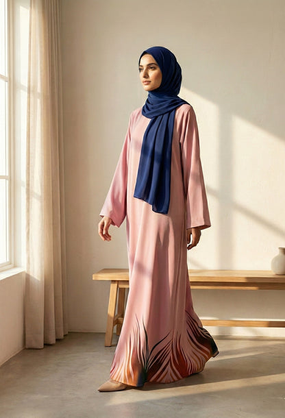 Fiora - Printed Abaya