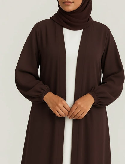 Berry Bloom - Maroon Kimono Abaya