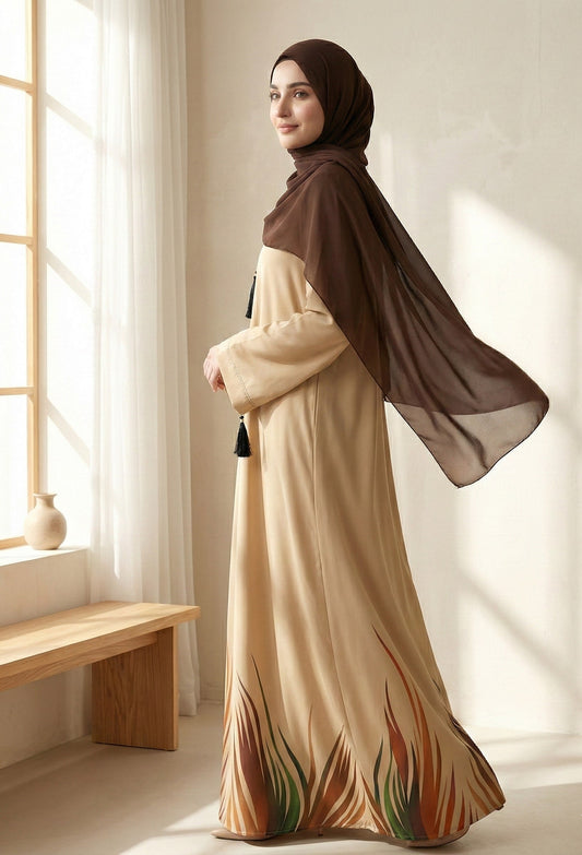 Serina – Printed Abaya