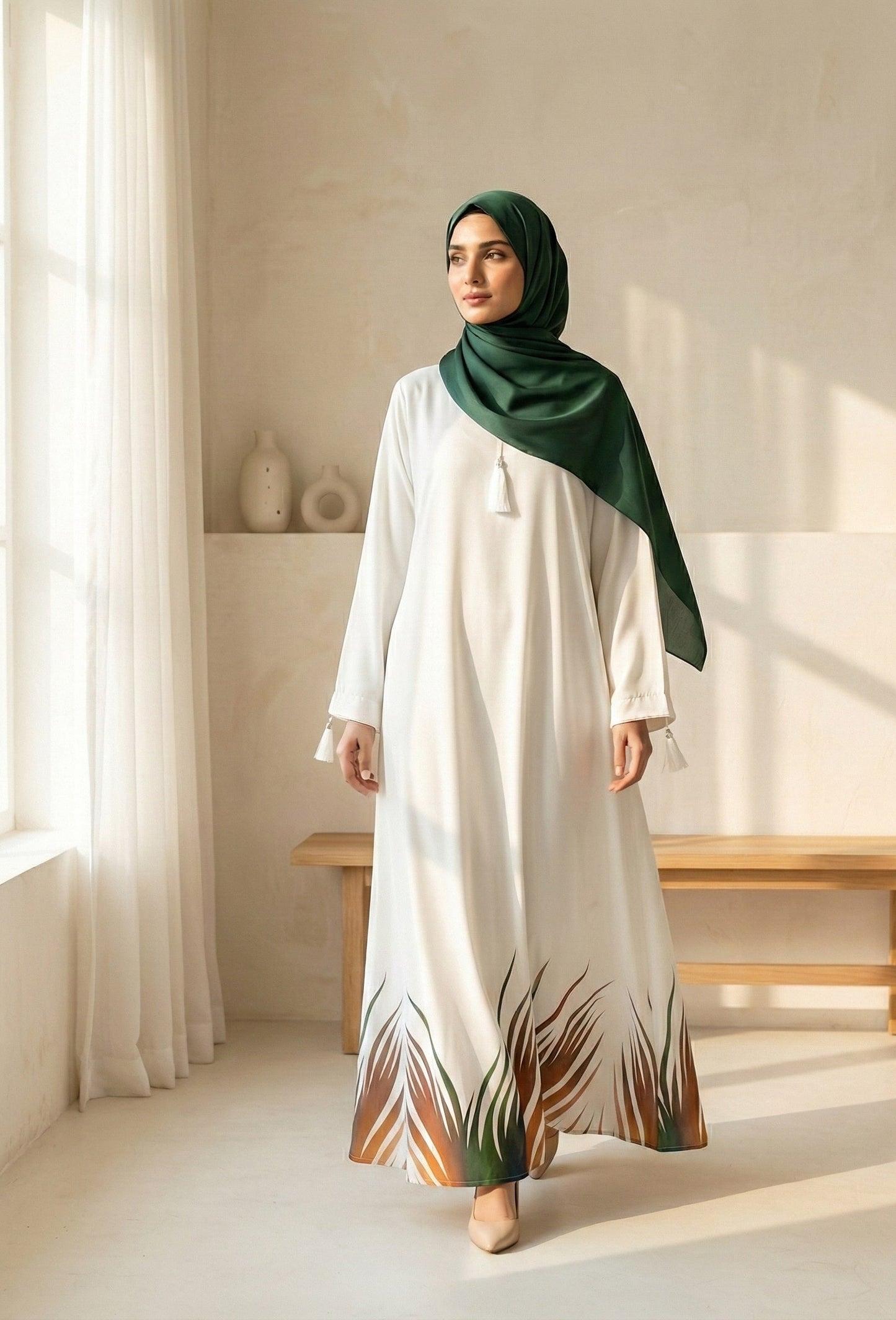 Alora - Printed Abaya