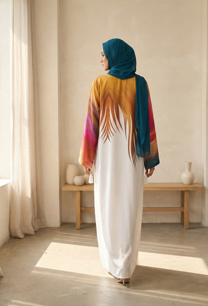 Alba – Printed Abaya