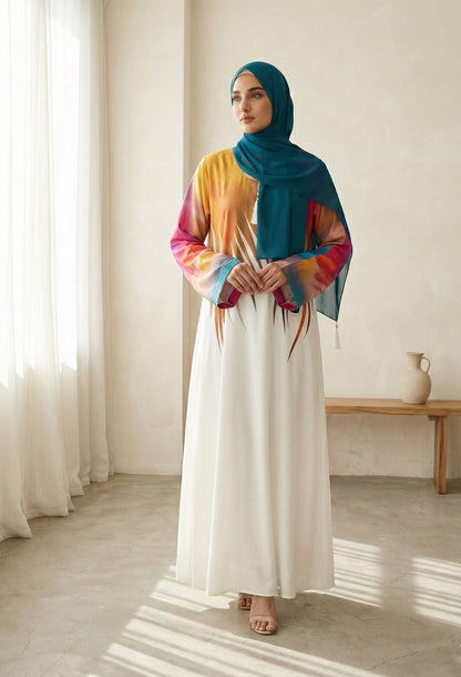 Alba – Printed Abaya