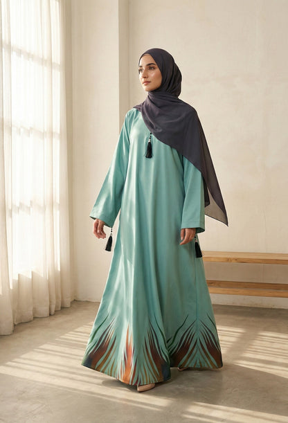 Azura - Printed Abaya
