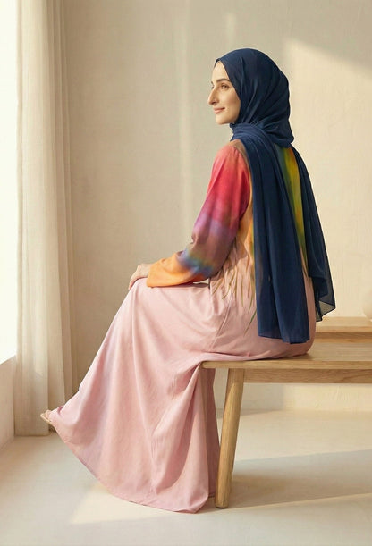 Peonia - Printed Abaya