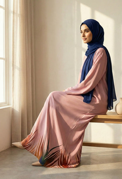 Fiora - Printed Abaya