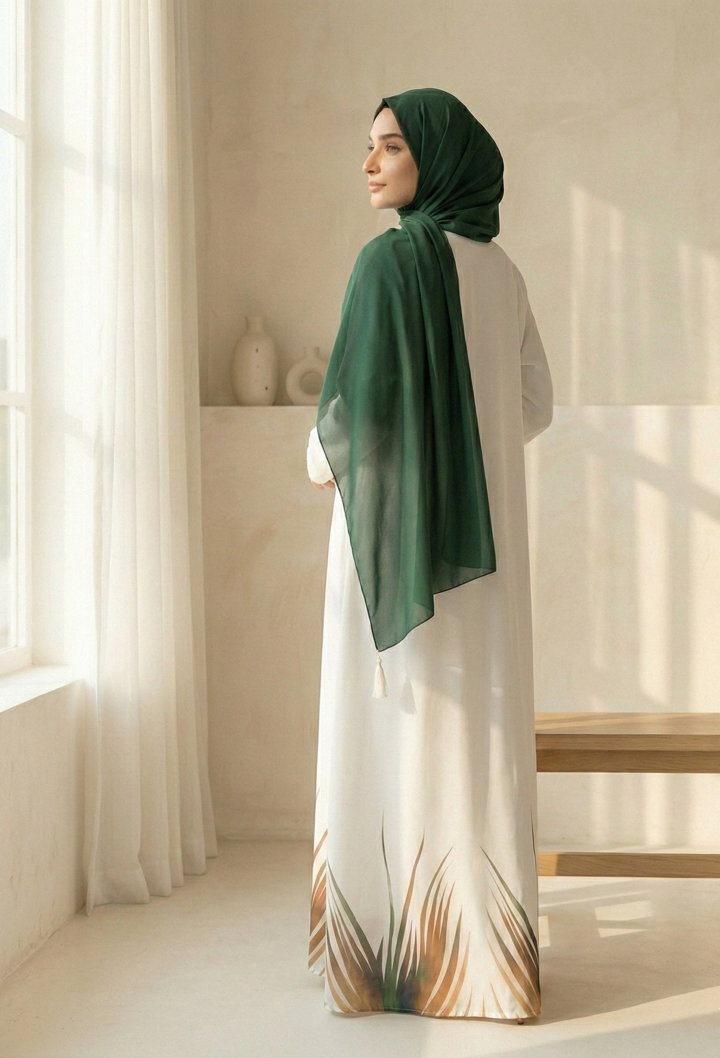 Alora - Printed Abaya