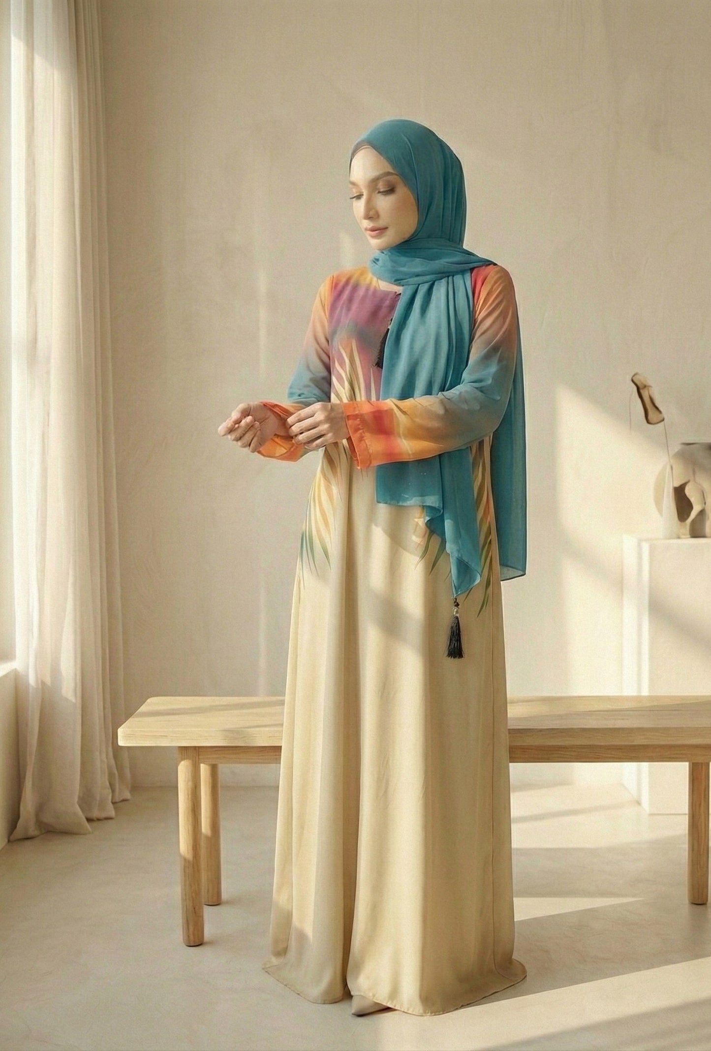 Aurelia - Printed Abaya