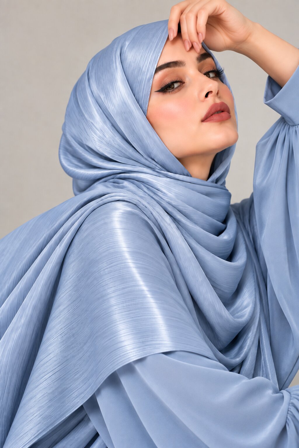 Baby Blue - Silk Hijab