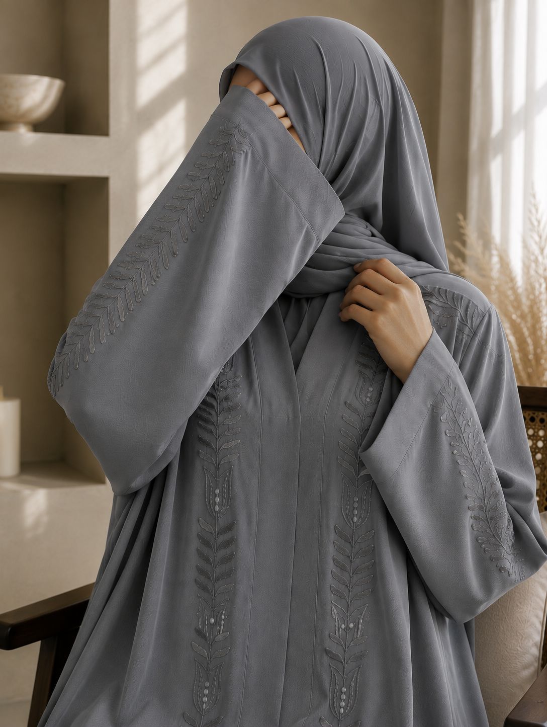 Zariya - Embroidered Abaya