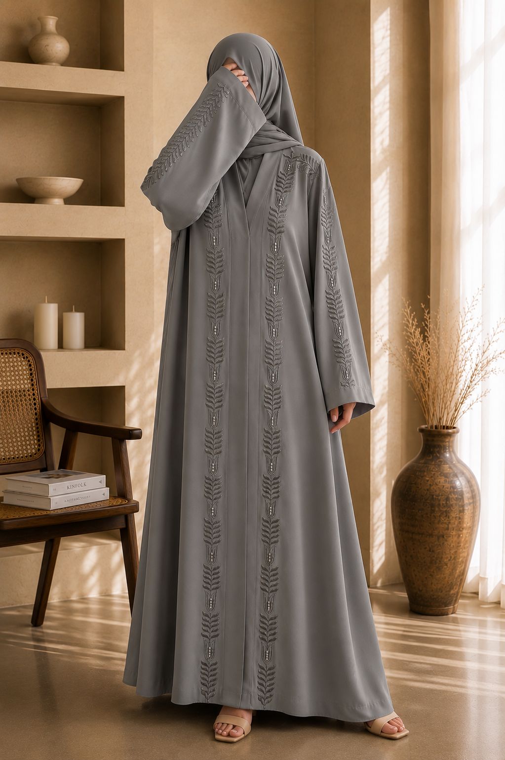 Zariya - Embroidered Abaya