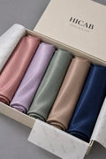 Metallic Silk Hijab - Bundle of 5