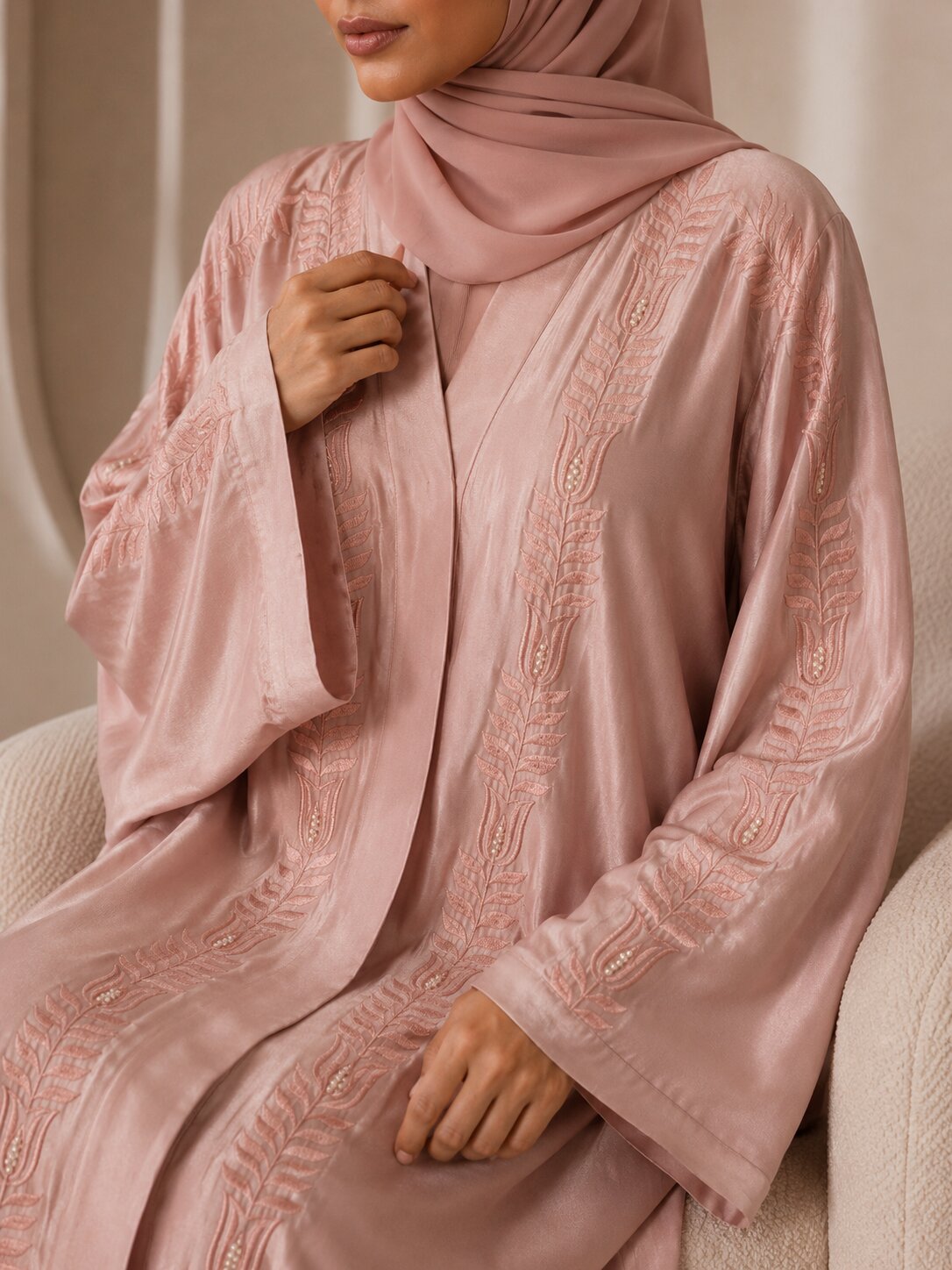 Aseela - Embroidered Abaya