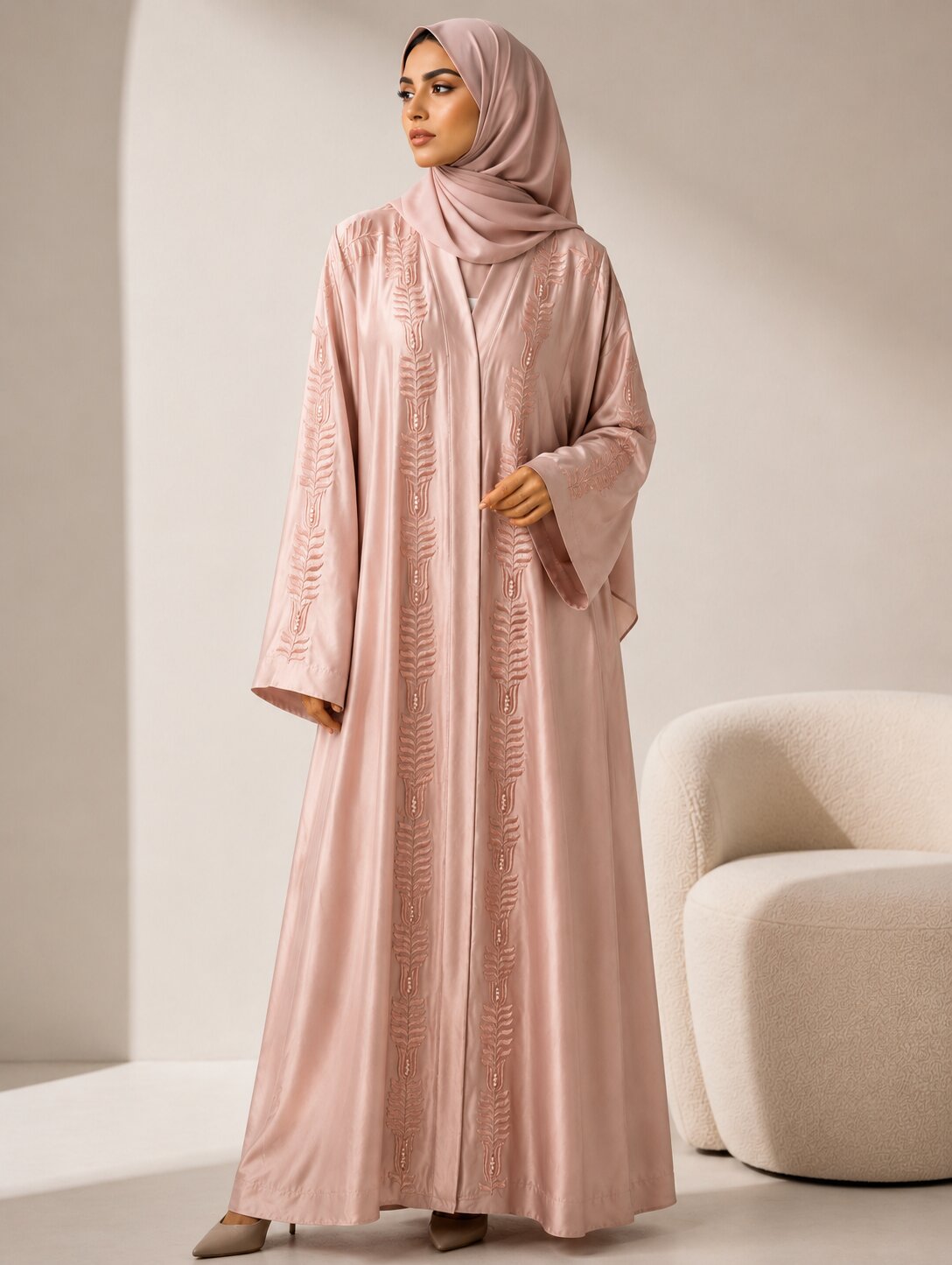 Aseela - Embroidered Abaya
