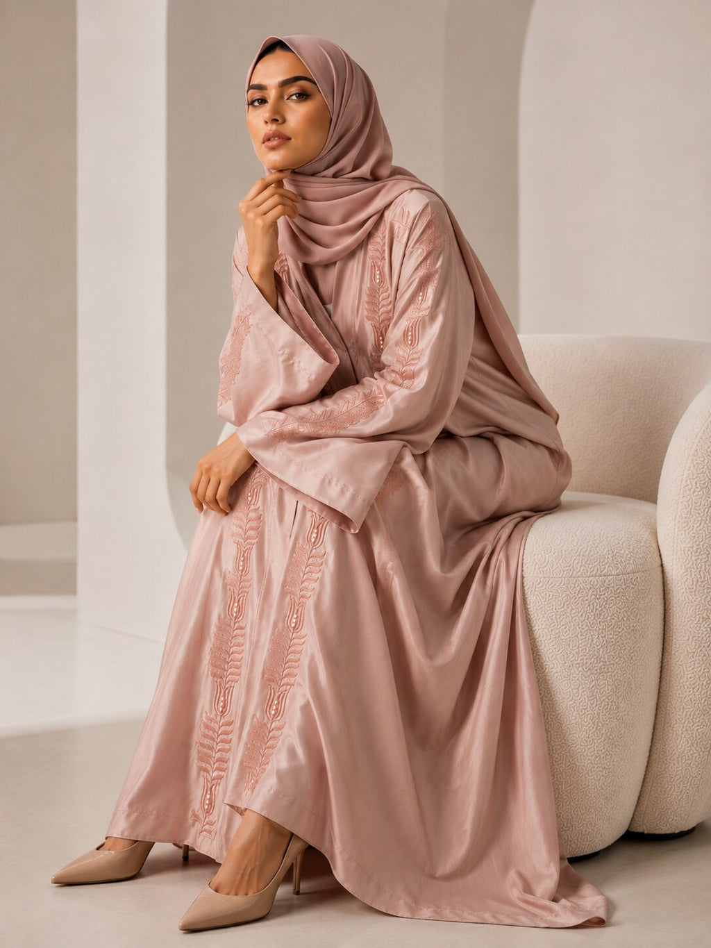Aseela - Embroidered Abaya