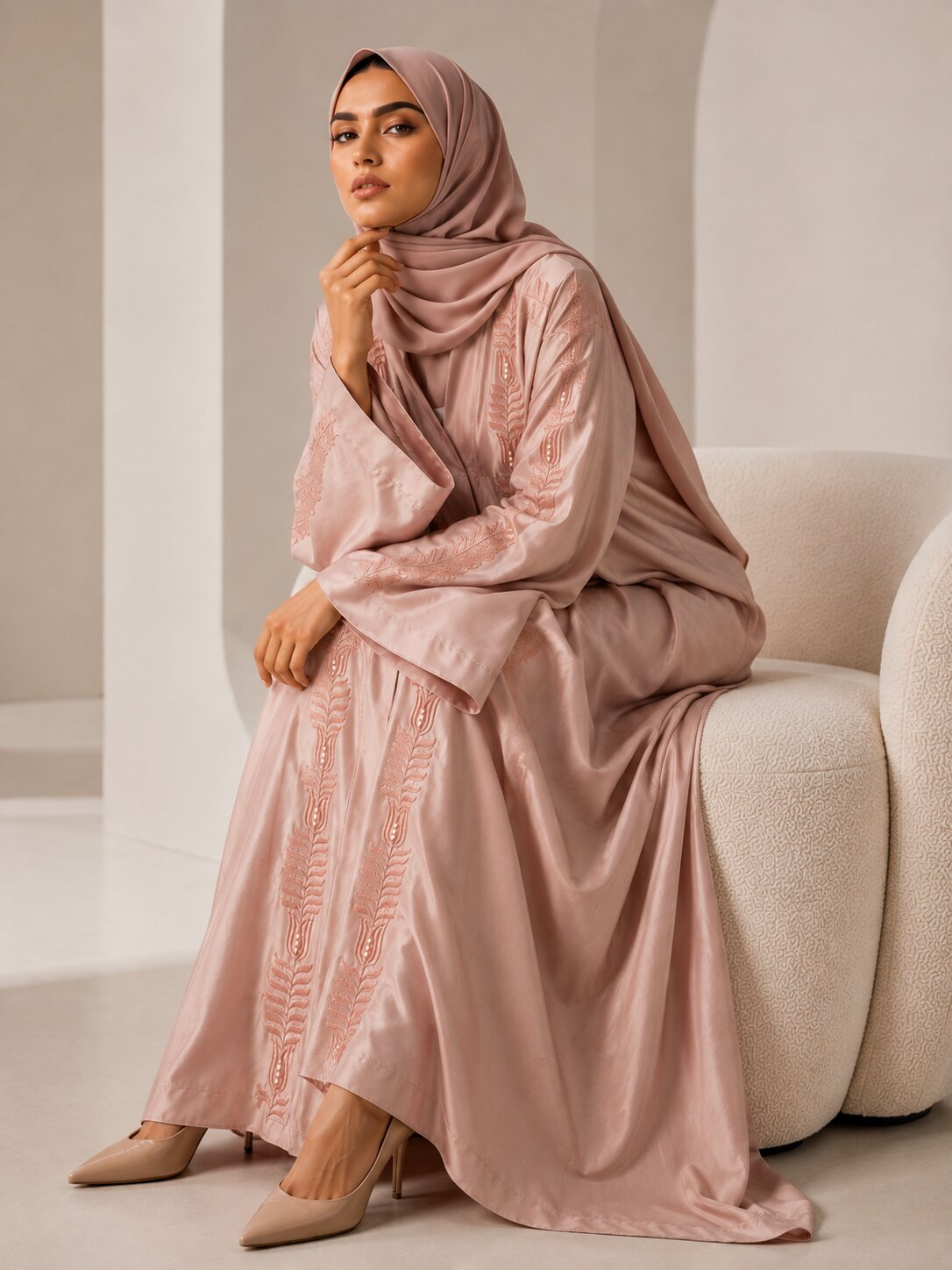 Aseela - Embroidered Abaya
