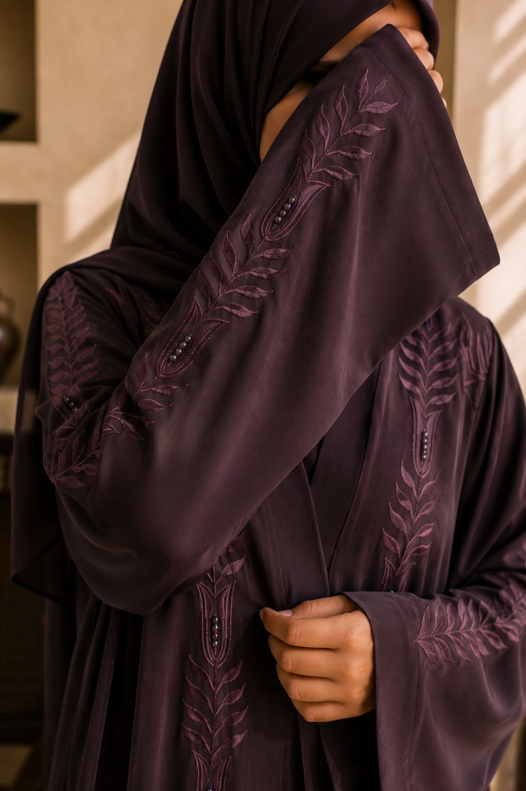 Raneem - Embroidered Abaya