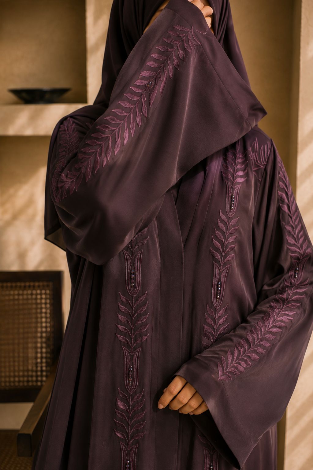 Raneem - Embroidered Abaya