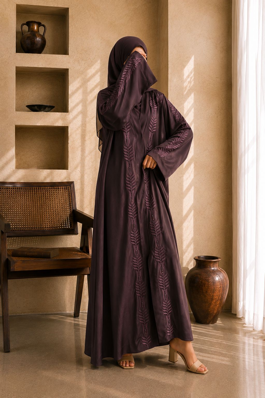 Raneem - Embroidered Abaya