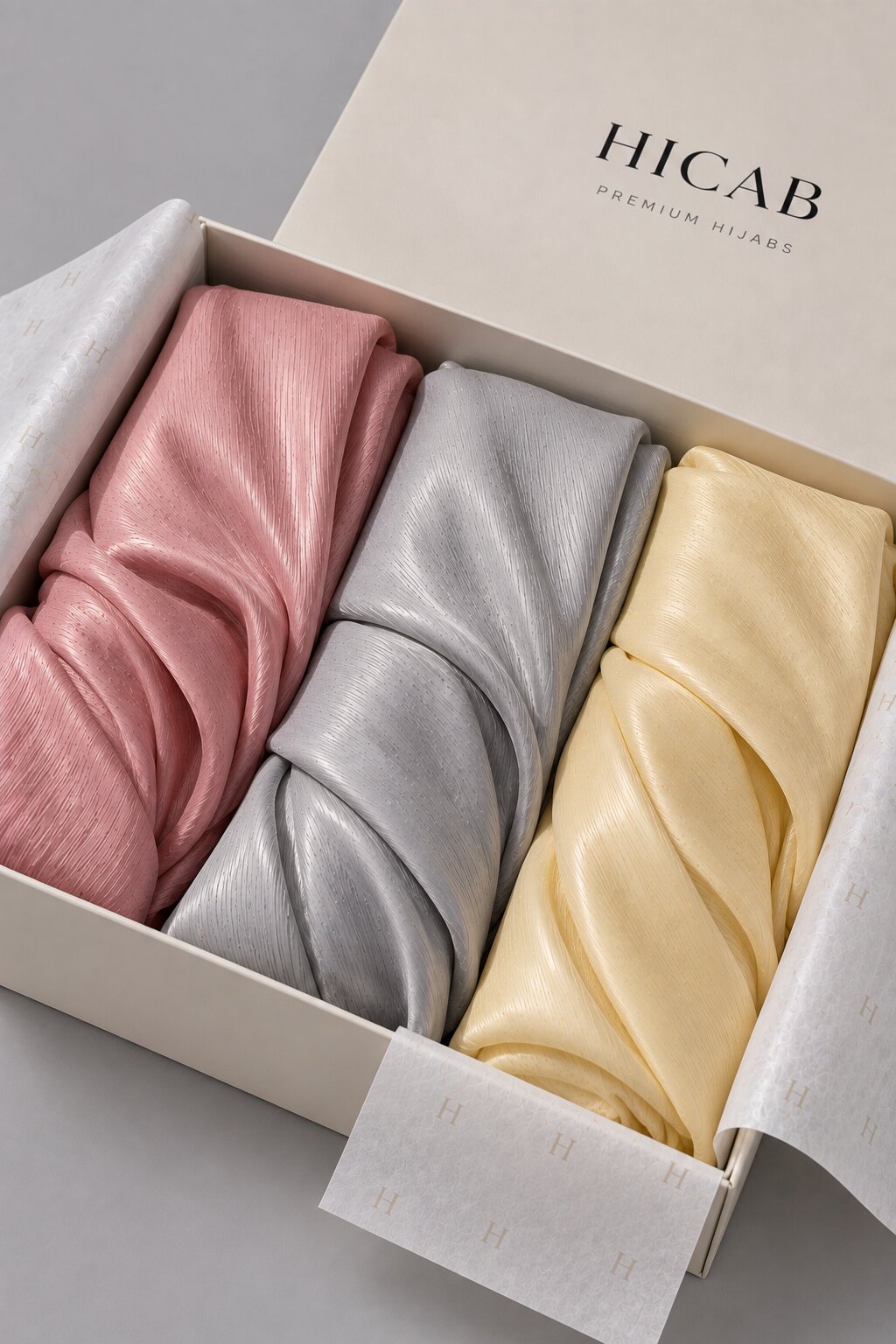 Metallic Silk Hijabs - Bundle of 3
