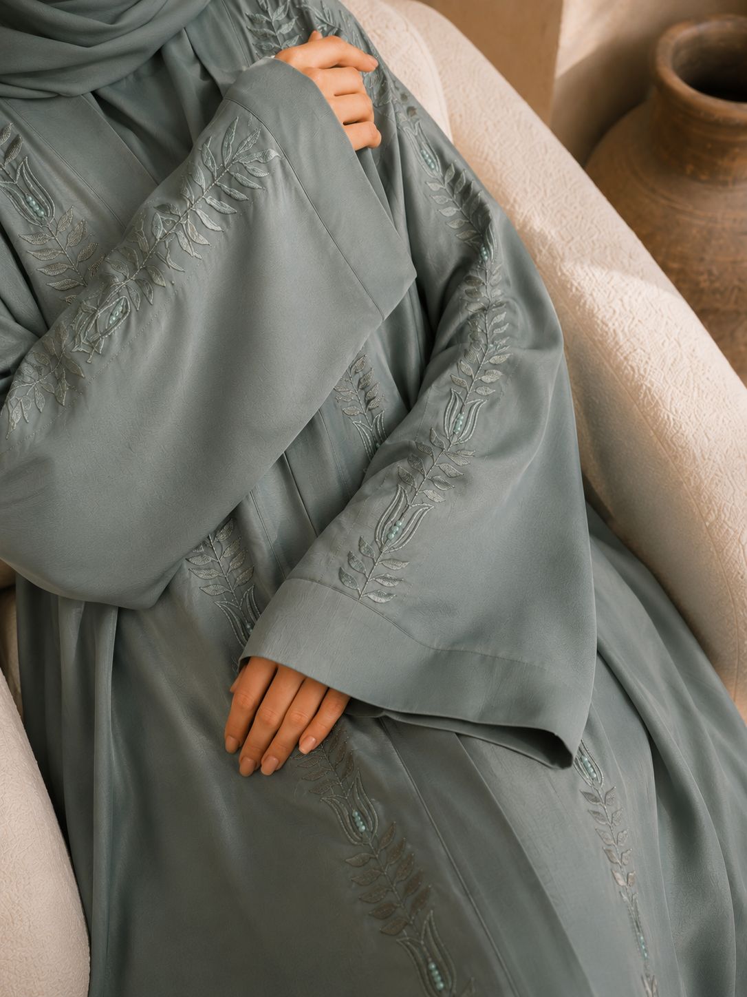 Nashwa - Embroidered Abaya