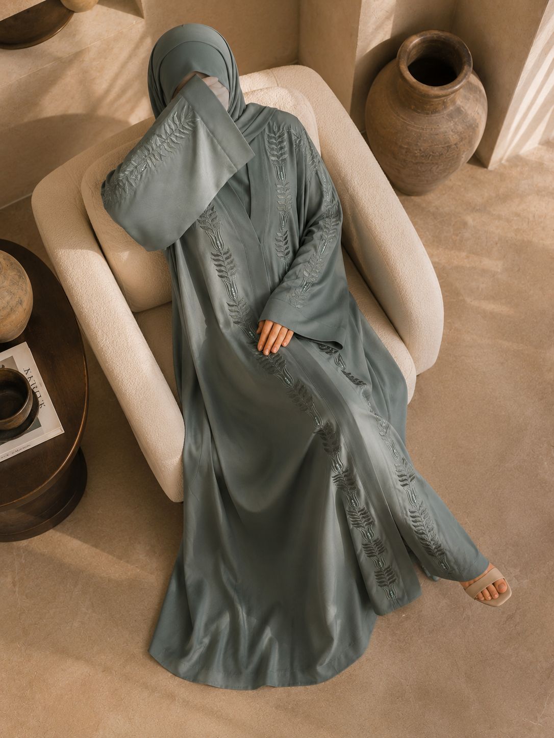 Nashwa - Embroidered Abaya